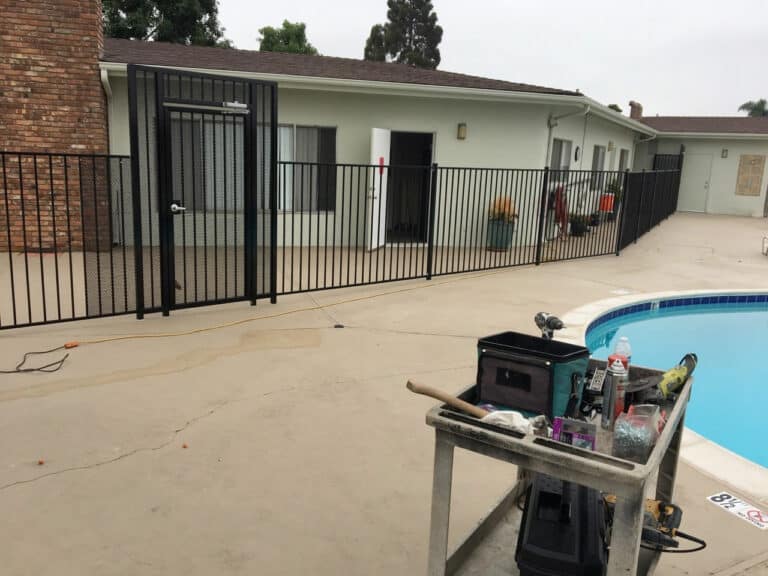 Swimming Pool Iron Fence & Gate - Legend Fence